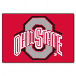 Details about Ohio State University Area Rug 2 x 3 ft. NCAA Buckeyes Logo  Red College Team Mat