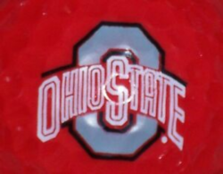 Details about (1) OHIO STATE UNIVERSITY BUCKEYES NCAA LOGO GOLF BALL (RED  BALL)
