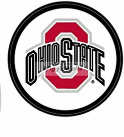 Amazon.com: 4 INCH Round O Logo Red Gray Black OSU Ohio ...