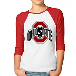 The Ohio State University Ladies 3/4 Sleeve Baseball Raglan Tee Shirts