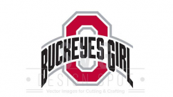 Ohio State Buckeyes Girl Logo SVG OSU Wall Art Ohio State ...