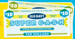 Coupon Deals and Steals: Old Navy Super Cash In Your Wallet?