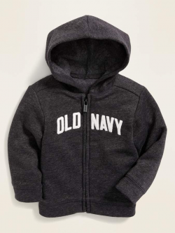 Logo-Graphic Zip Hoodie for Baby