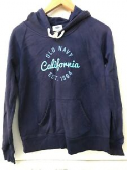 Details about OLD NAVY Pullover Sweatshirt Graphic Logo California Blue  Hoodie Women\'s Size XS