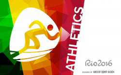 Rio 2016 athletics banner | Rio 2016, Olympic logo, Rio ...