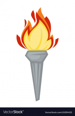 Torch greek symbol olympic games attribute fire or