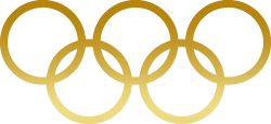 ANGDEST Olympic Rings (Metallic Gold) (Set of 2) Premium Waterproof Vinyl  Decal Stickers for Laptop Phone Accessory Helmet Car Window Bumper Mug  Tuber ...