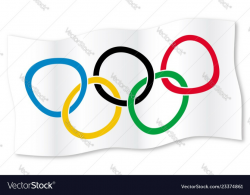 Olympic waving flag