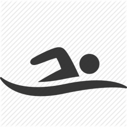 Summer White Background clipart - Swimming, transparent clip art