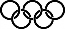 Olympic Rings Black clip art | Clip art, Vector free, Black ...