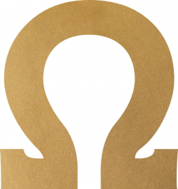 Omega - Gold Metallic Greek Letter Decals