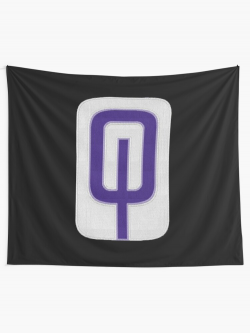 Omega Patch Logo | Mass Effect Embroidered Patch Style | Wall Tapestry