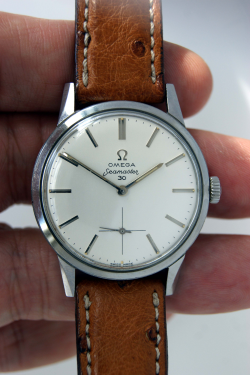 1962 Omega Seamaster 30 New Old Stock Unsued Condition Watch with Original  Mint White Dial