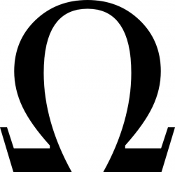 Greek Omega Small clip art Free vector in Open office ...