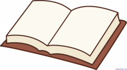 Book Open Brown Clip Art - Sweet Clip Art