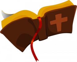 Image: Open Brown Bible - Clip Art Library