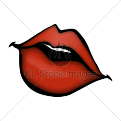 Lips Open Kiss Shine Red Lipstick Grin Sheen Clipart Cart ...