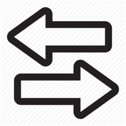 Transparent Opposite Arrows Transparent & PNG Clipart Free ...