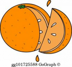 Orange Slice Clip Art - Royalty Free - GoGraph