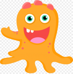 Monster, Yellow, Orange, transparent png image & clipart free download