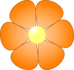 Orange Flower Clip Art at Clker.com - vector clip art online ...