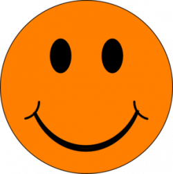 Happy Orange Face Clip Art at Clker.com - vector clip art online ...