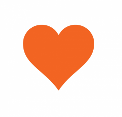 Orange Heart Clipart | Free download best Orange Heart Clipart on ...