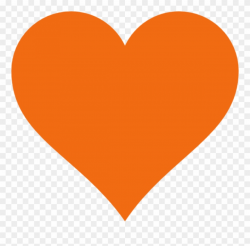 Clipart Info - Orange Heart Png Transparent Png (#931365) - PinClipart