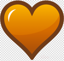 Heart, Orange, Love, transparent png image & clipart free download