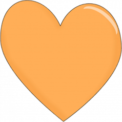 heart clipart orange heart clip - Clip Art Library