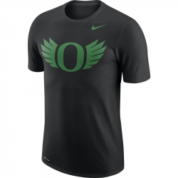 Oregon Ducks Nike Cotton Wings Logo Tee - Black