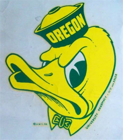 Oregon ducks old Logos