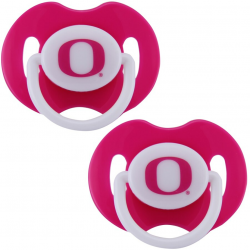 Oregon Ducks 2-Pack Team Logo Pacifiers - Pink