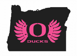 O-Wings In Oregon - Black on Pink - Wall Art | Duck ...