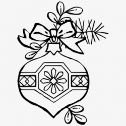 Christmas Ornaments Clipart Line Art - Ornament Coloring ...