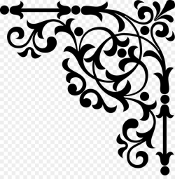 Black And White Flower clipart - Black, Flower, Leaf ...
