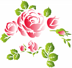 Roses Floral Ornament PNG Clip Art | Gallery Yopriceville ...