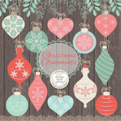 Premium Vector Rustic christmas clipart, xmas clipart ...