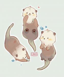 otter in 2019 | Cute animal illustration, Cute animals, Cute ...
