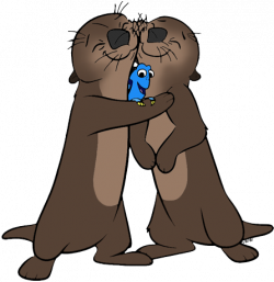 Otter clipart finding dory, Otter finding dory Transparent ...