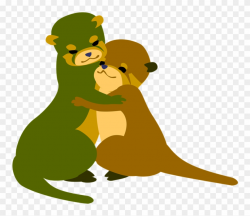 Otter, Hugs, Love, Friendship, Good Friends Clipart ...