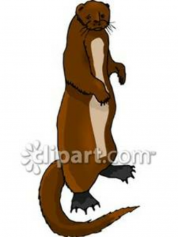 Standing Brown Otter | Clipart Panda - Free Clipart Images