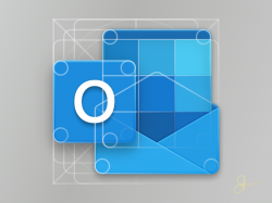 New Office Icons : Outlook Icon Closeup on Grid by Steven ...