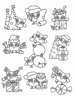 Christmas Owls Clipart