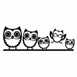 Best Owl Clipart Black and White #28314 - Clipartion.com