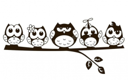 Cute owl clipart black and white 1 » Clipart Station