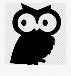 Owl Black And White Clipart Halloween - Iphone Transparent ...