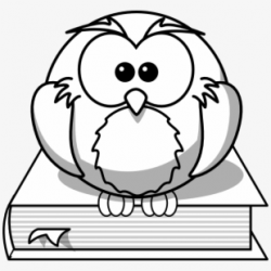 Owl Reading A Book Clipart - Drawing Of Owl Outline ...