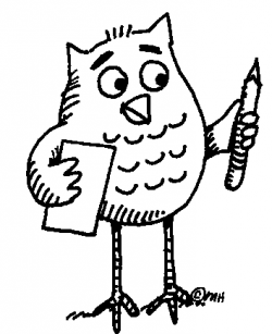 smart owl - Clip Art Gallery | Owl clip art, Clip art, Staff ...