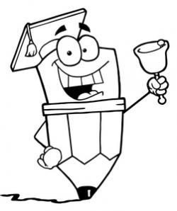 Owl School Black And White Clipart - Clip Art Library